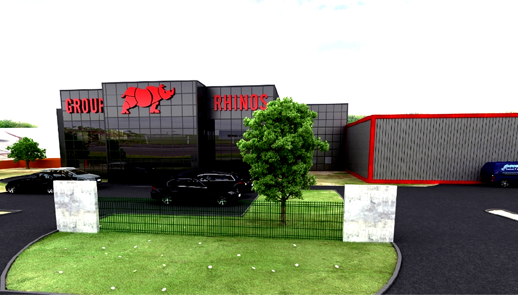 Projet architectural du bâtiment professionnel Groupe Rhinos